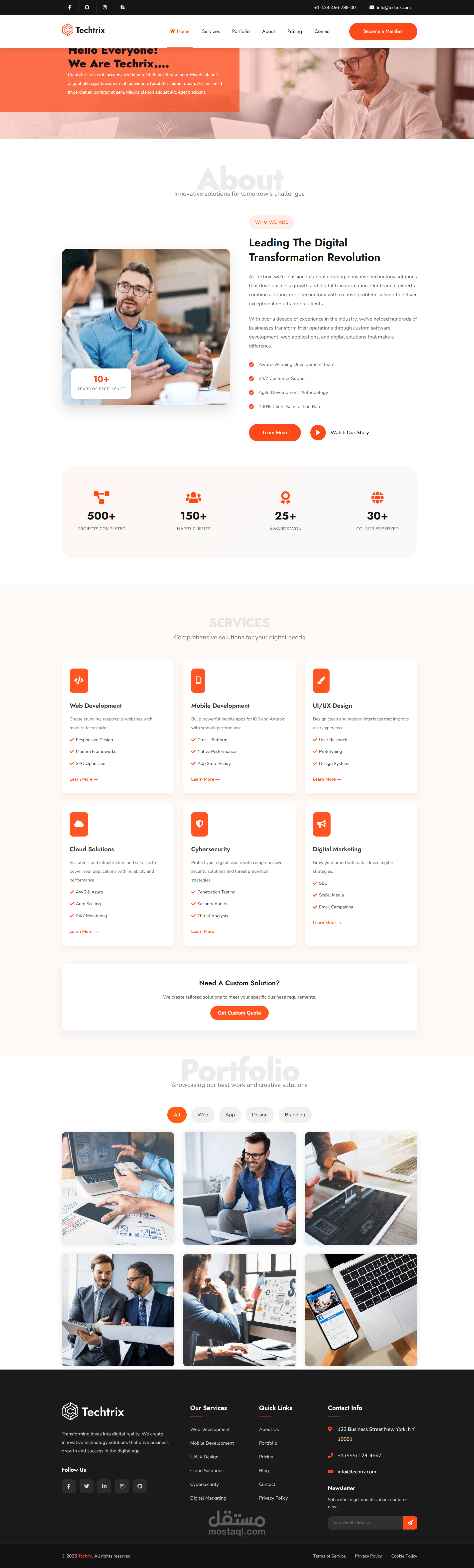 home page