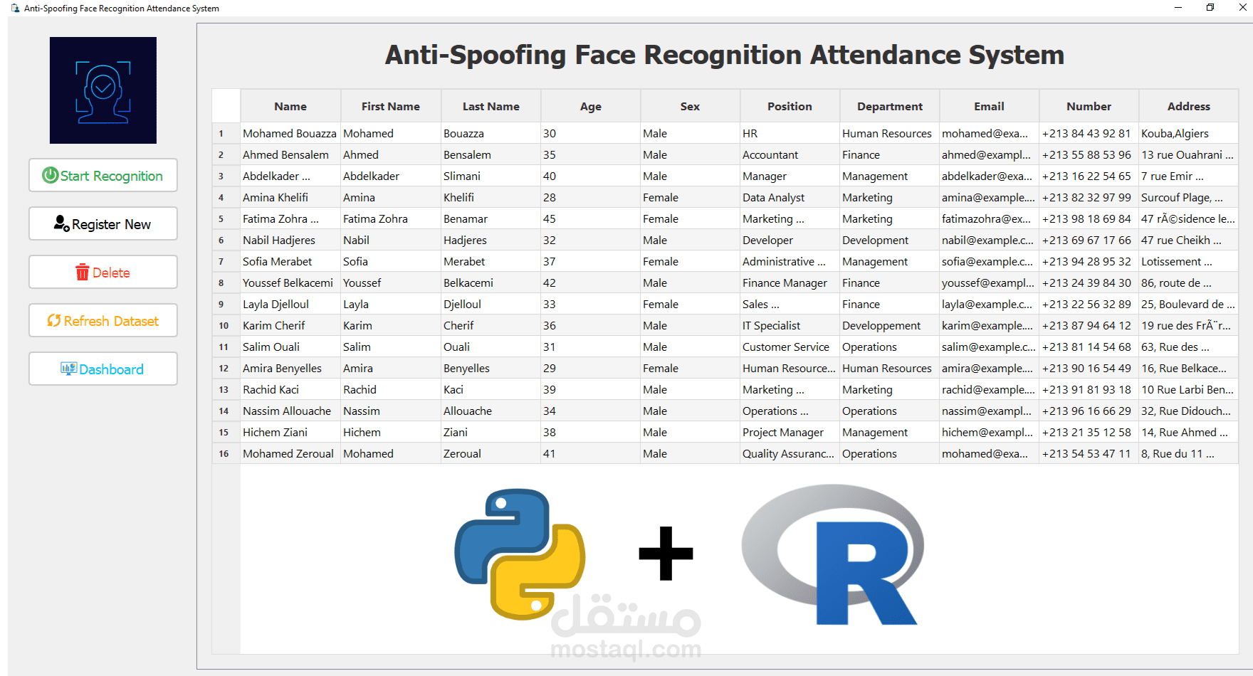 Anti-Spoofing Face Recognition Attendance System APP