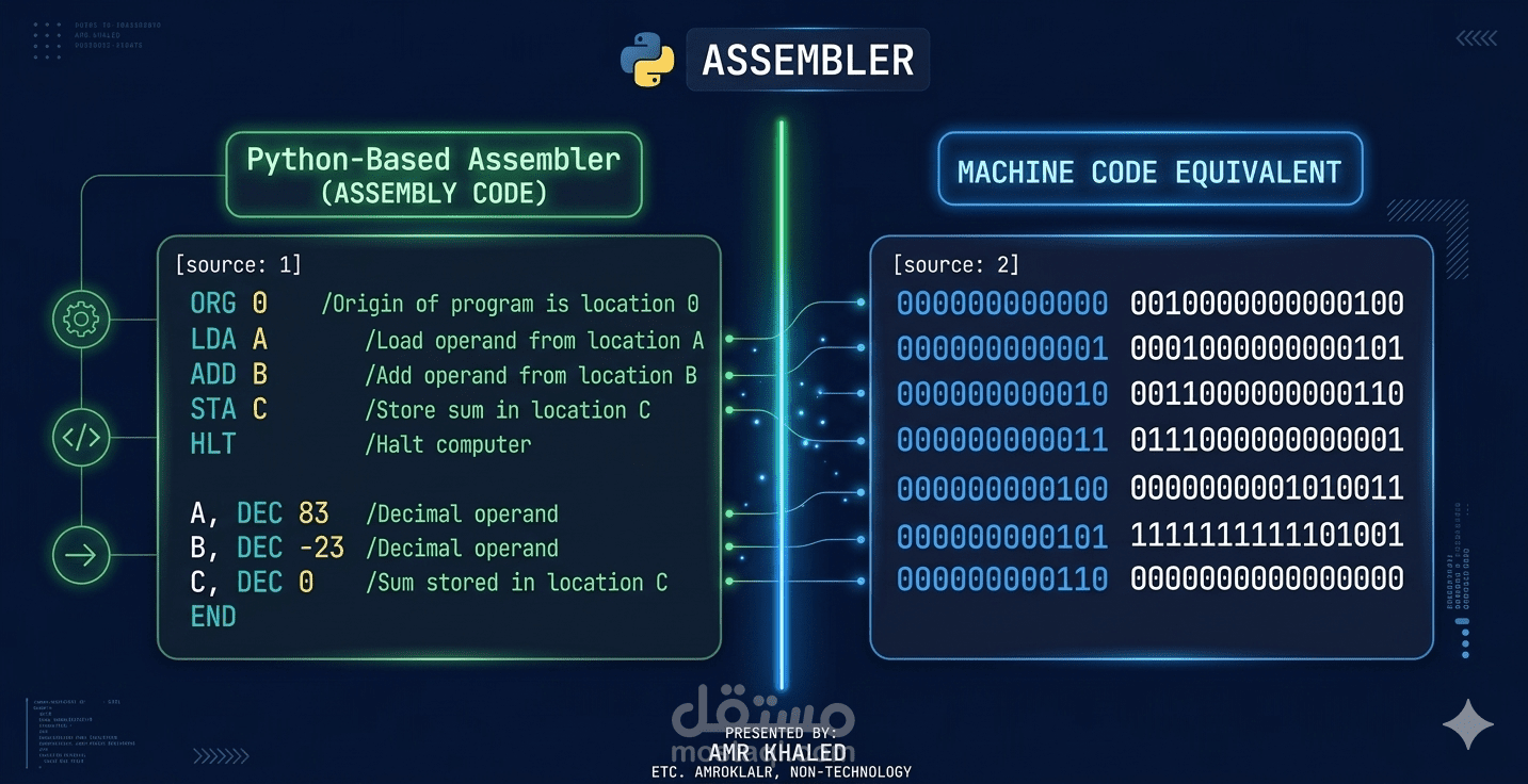 ببناء Assembler ل Mano's Basic Computer