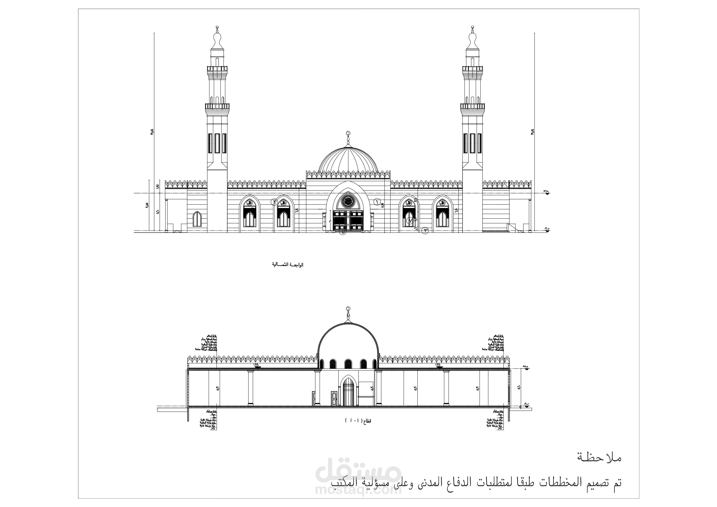 تصميم مسجدفي ورقان حمراء الاسد في المملكة العربيه السعودية