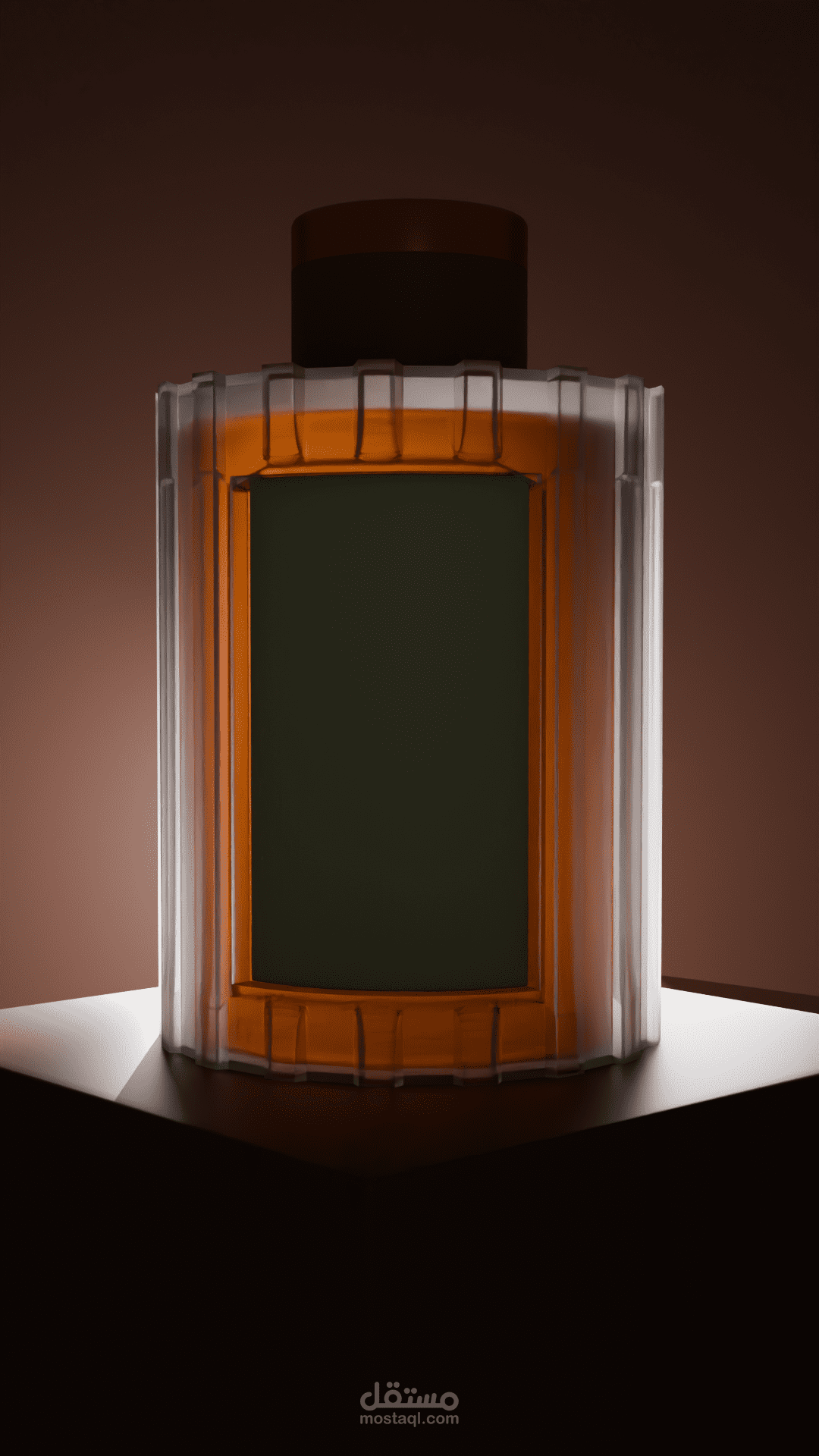 تصميم قزازة عطور 3D أنيقة