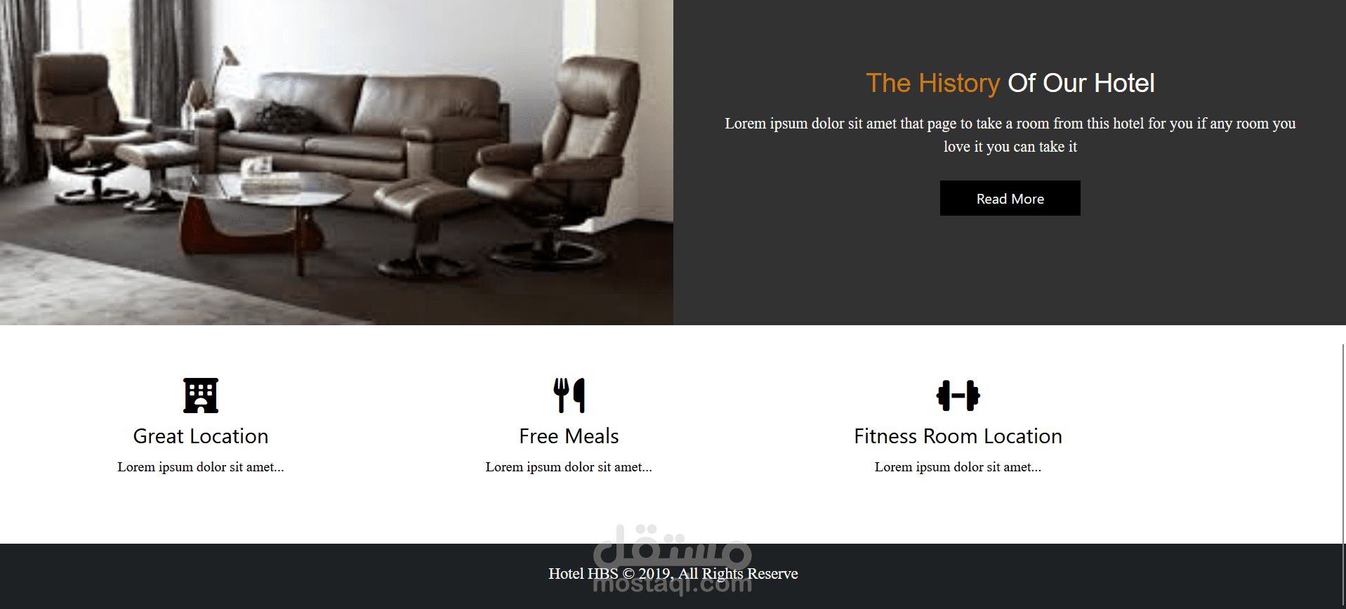 تطوير وتصميم موقع فندق (HBS) احترافي ومتجاوب