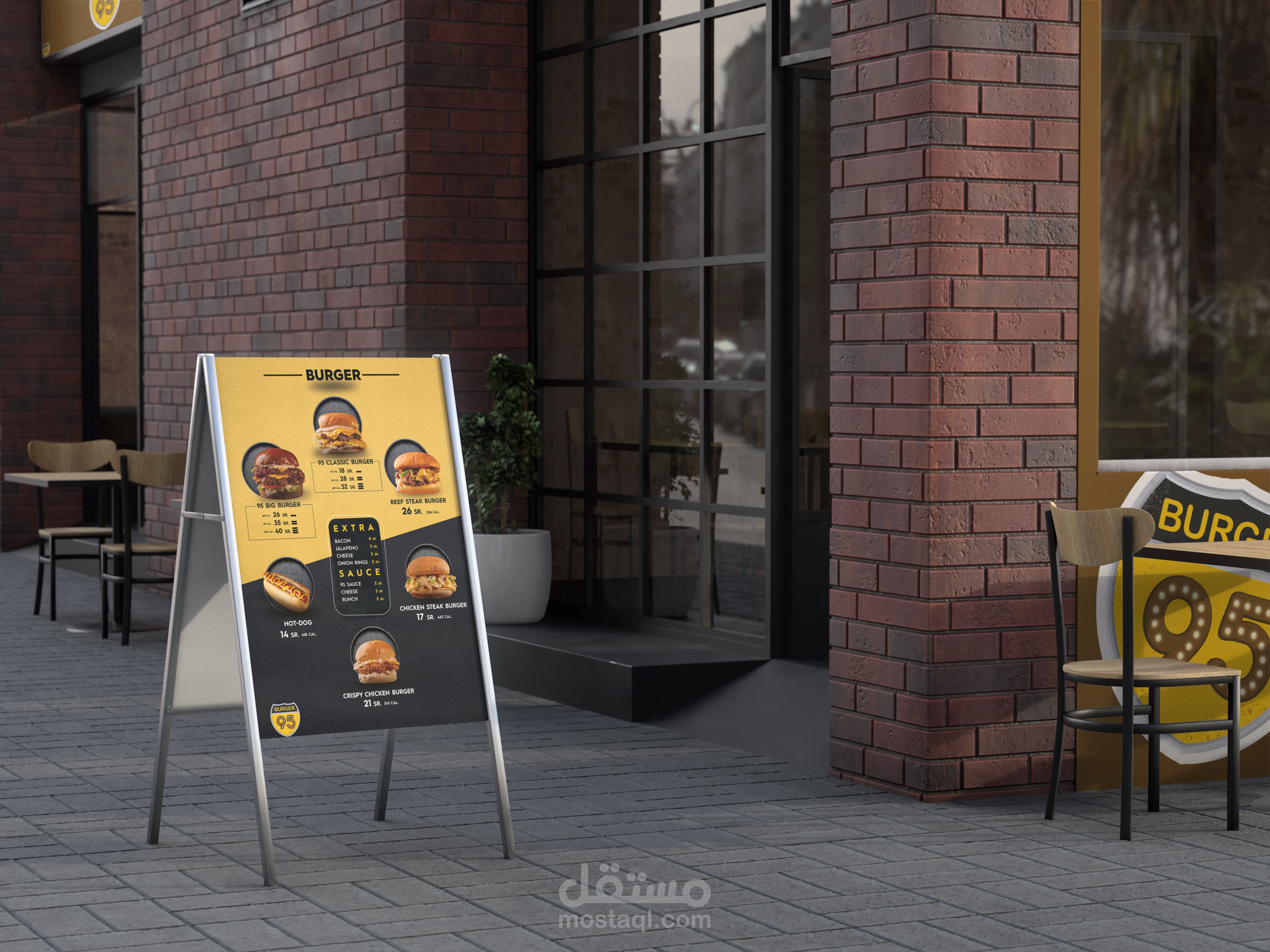 Burger 95 – Branding & Visual Identity