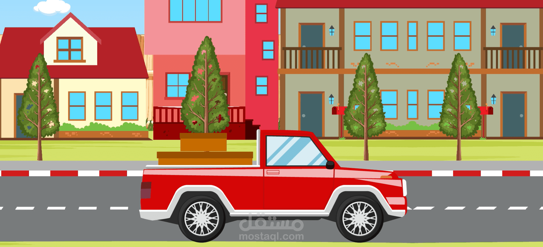 Motion graphic موشن جرافيك - truck story