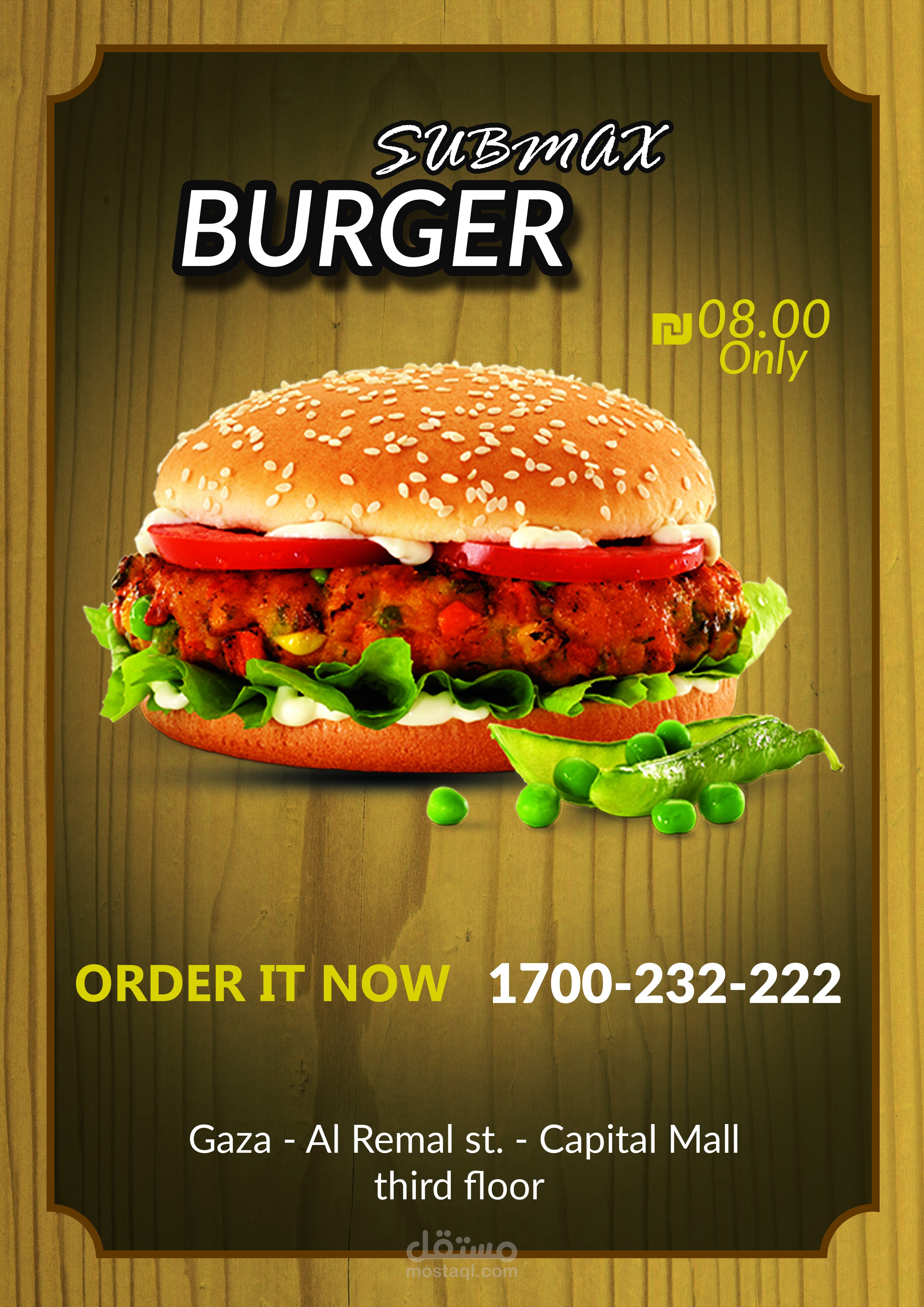 Flyer to a resturanrt