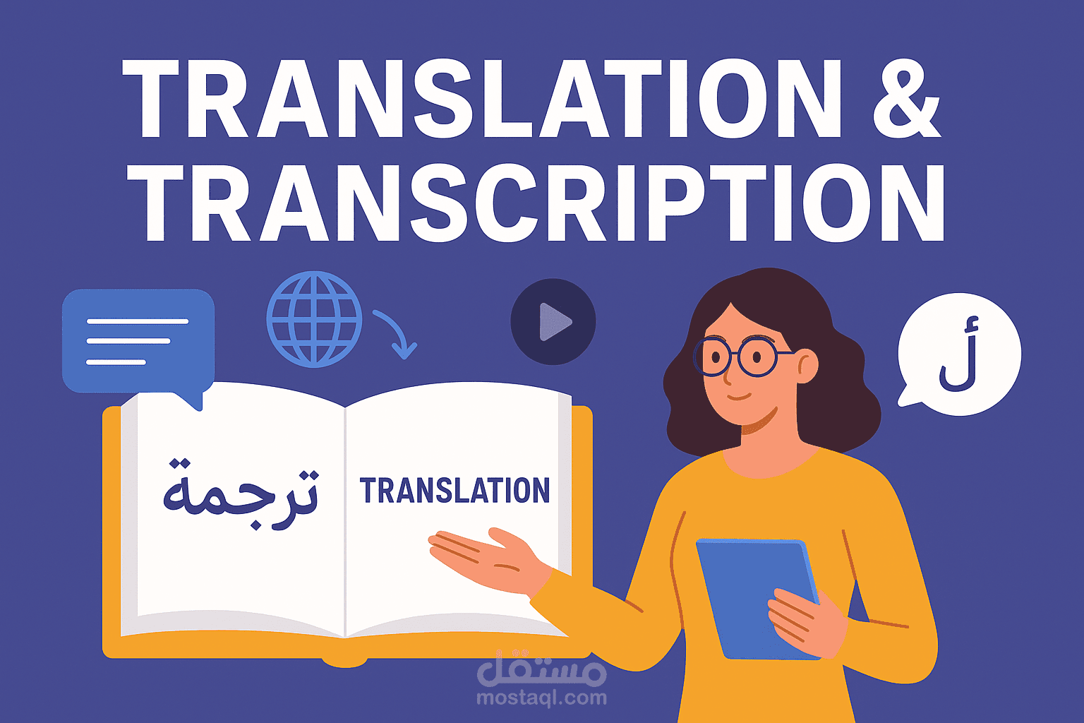 ترجمة وتفريغ صوتي