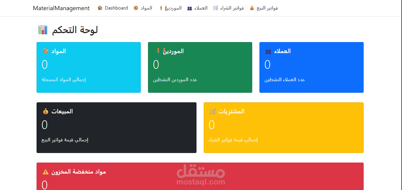 Material Management System – نظام إدارة المواد والمخازن