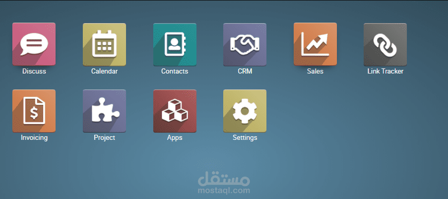 تنفيذ Odoo ERP  لشركة متخصصة ف الخدمات