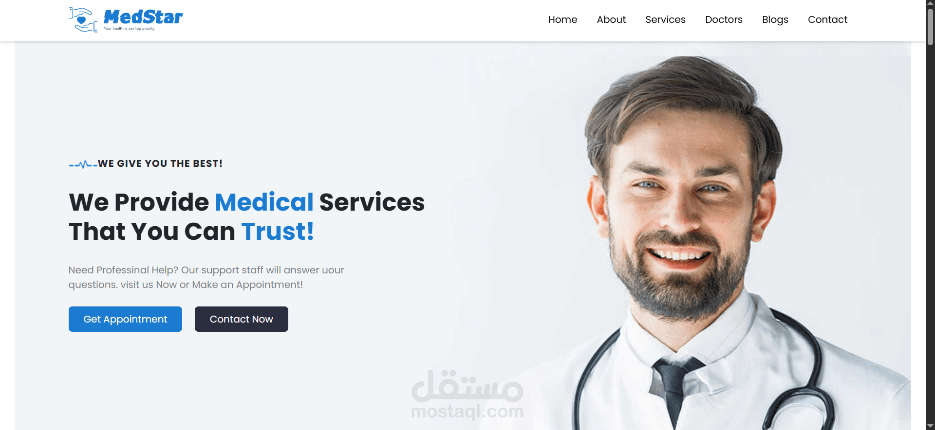 تصميم موقع شخصي احترافي باستخدام HTML وCSSوbootstrap