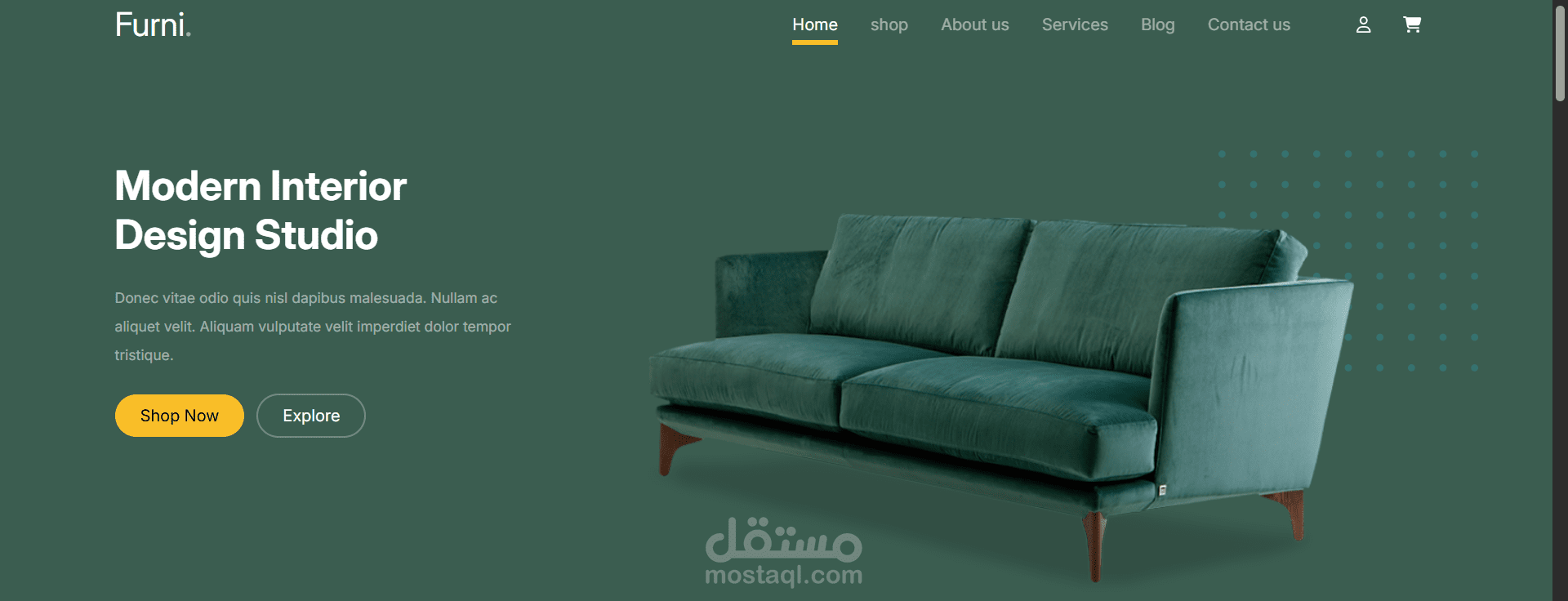 تصميم موقع شخصي احترافي باستخدام HTML وCSSوbootstrap