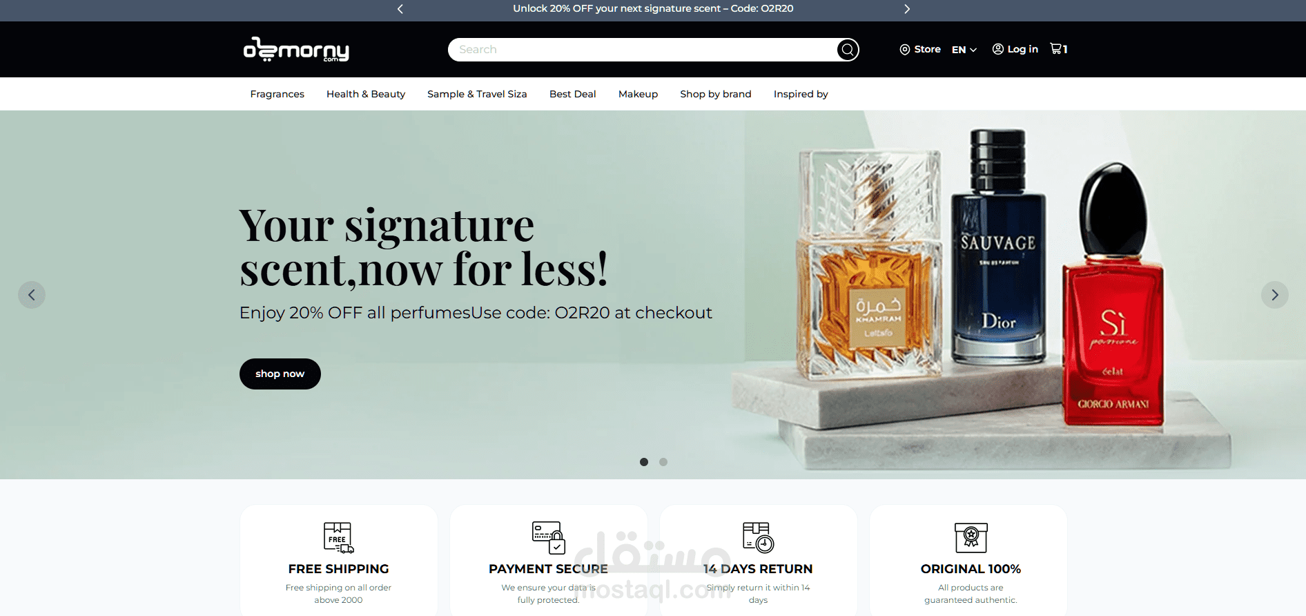 O2MORNY.com – Perfume E-commerce Store
