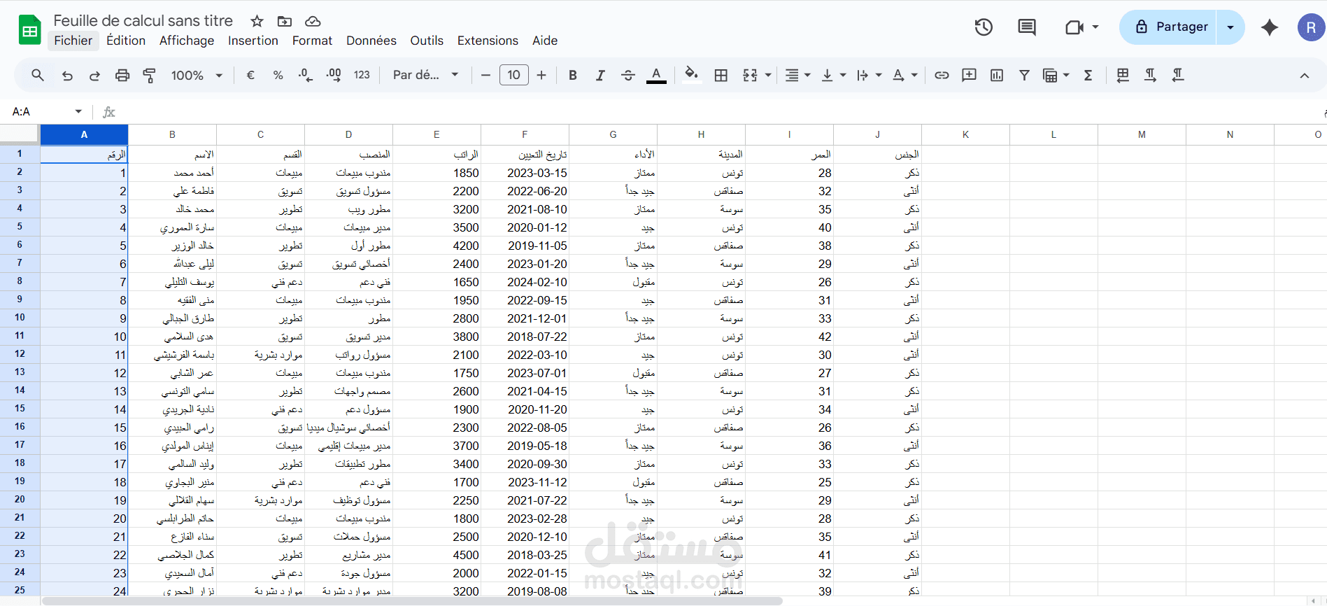 تحليل بيانات الموارد البشرية الشامل - باستخدام Excel فقط