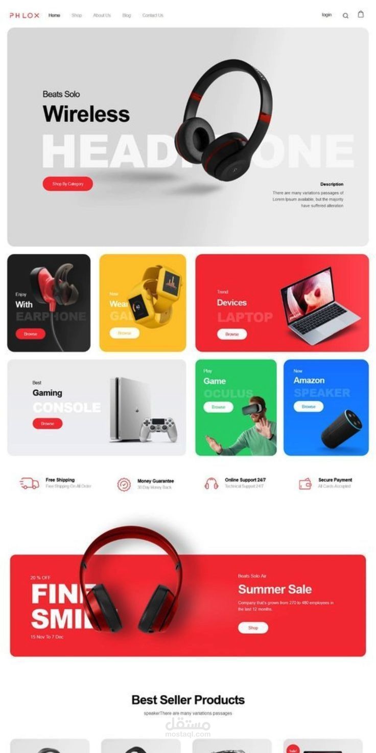 موقع e-commerce باستخدام WordPress + WooCommerce