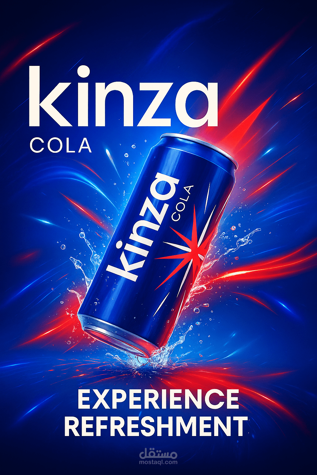 Kinza cola poster design