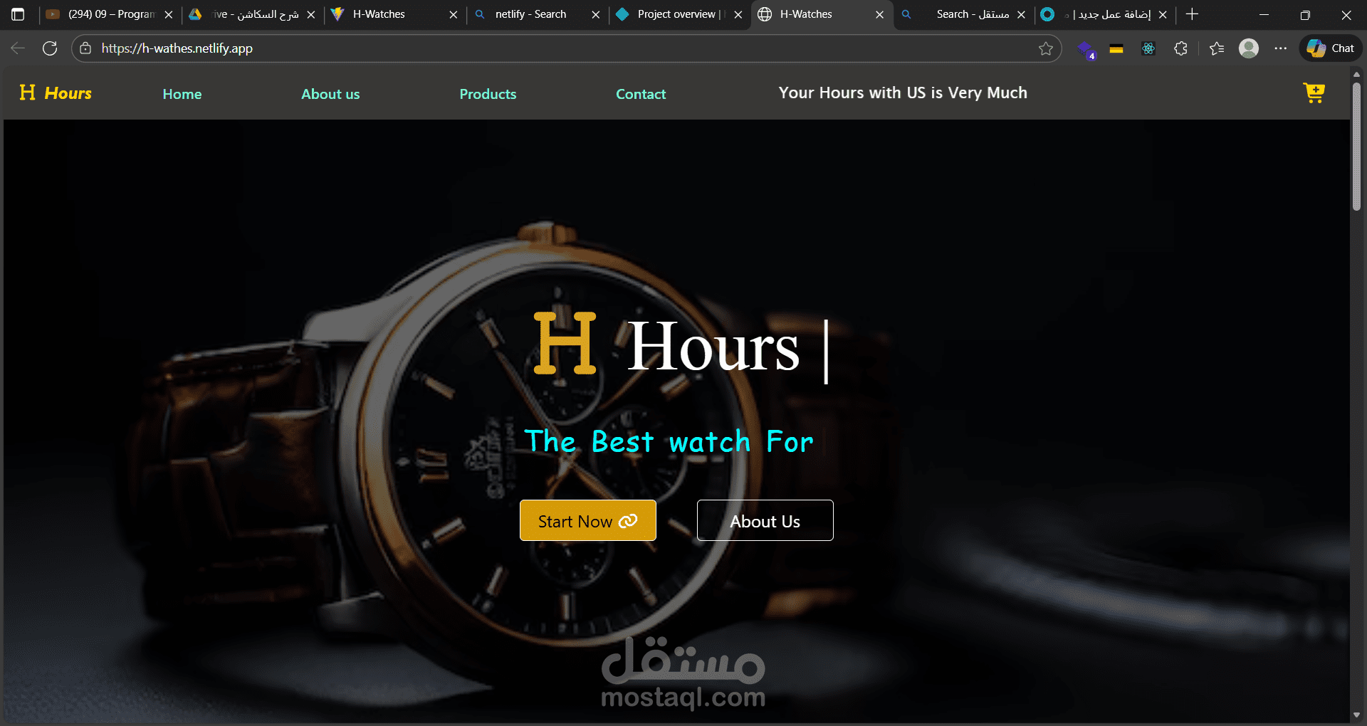 موقع لبيع الساعات العقارب الاصليه والحديثه