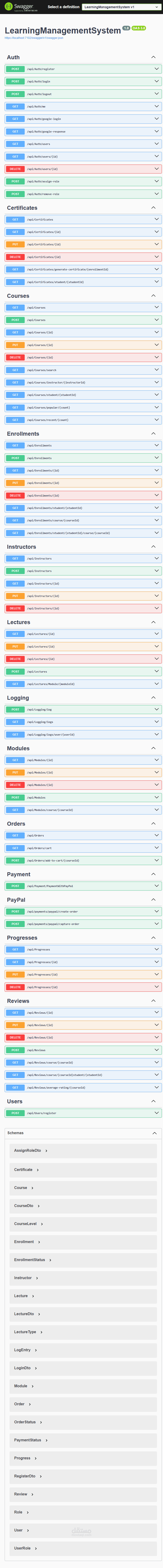 Courses Platform API