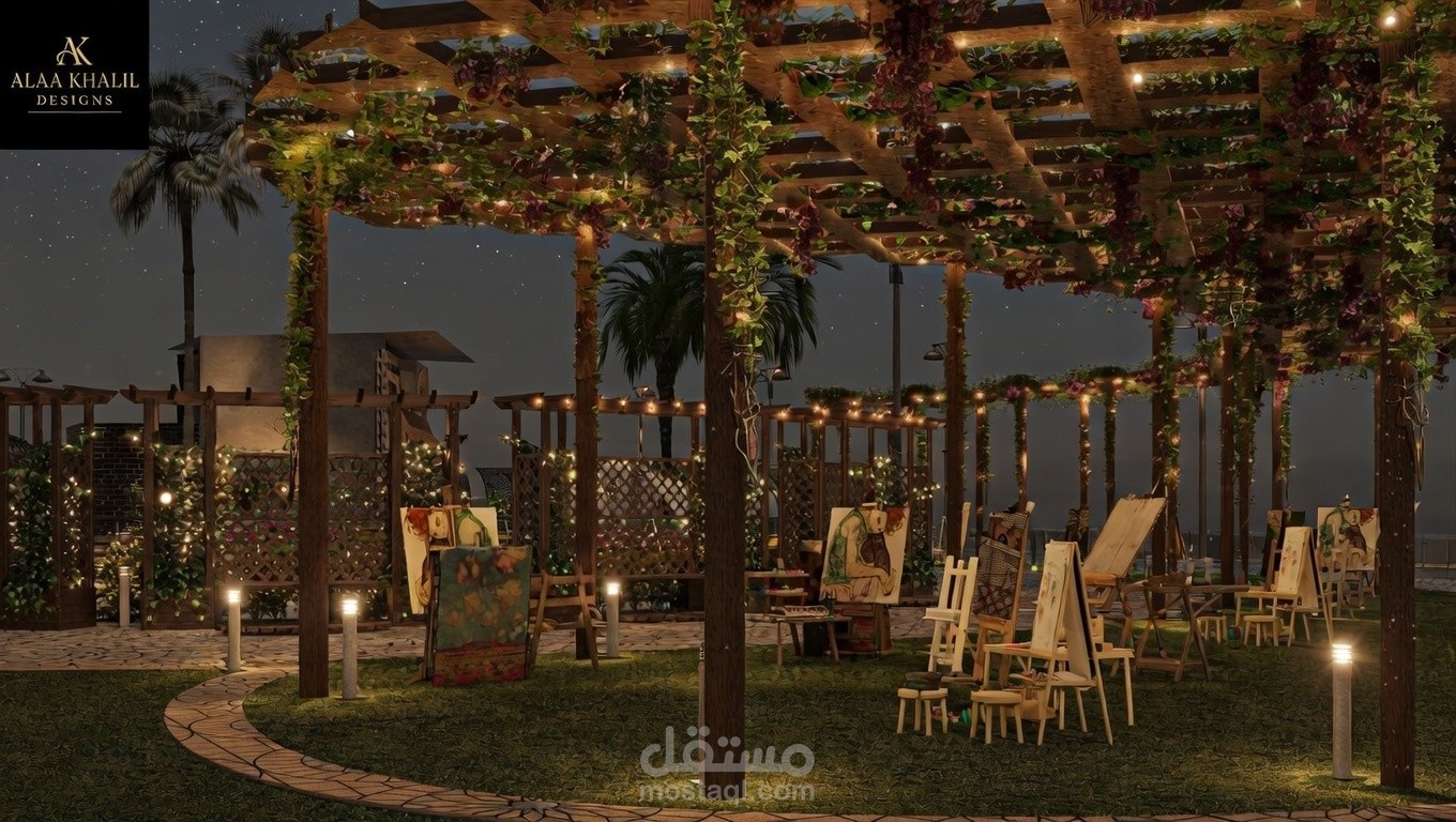 تصميم نادي ثقافي و اجتماعي و رياضي