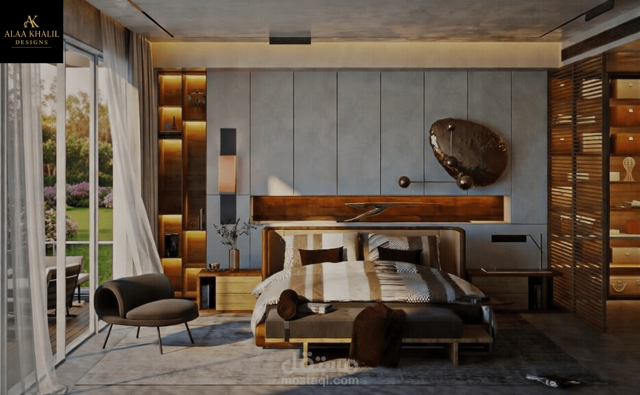 تصاميم مختلفة لغرف نوم على ستايل مودرن