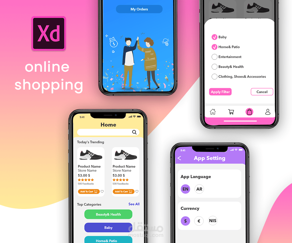 UI/UX Design for online shopping
