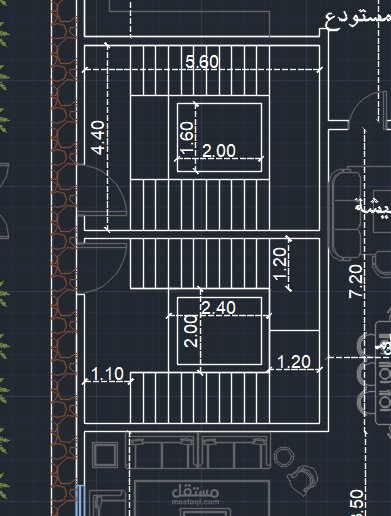 تصميم سلالم فيلا