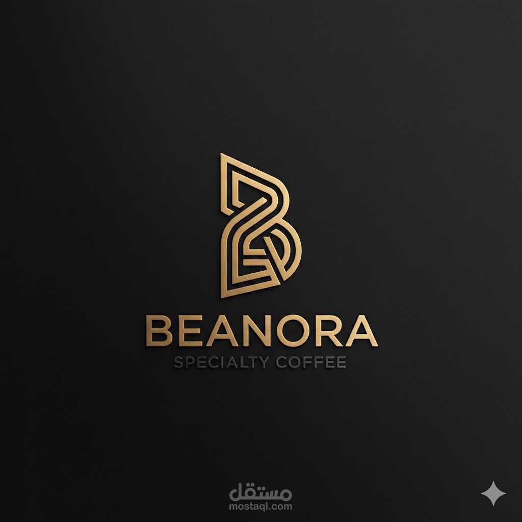 لوقو لمشروع القهوة اسمها ( Beanora )