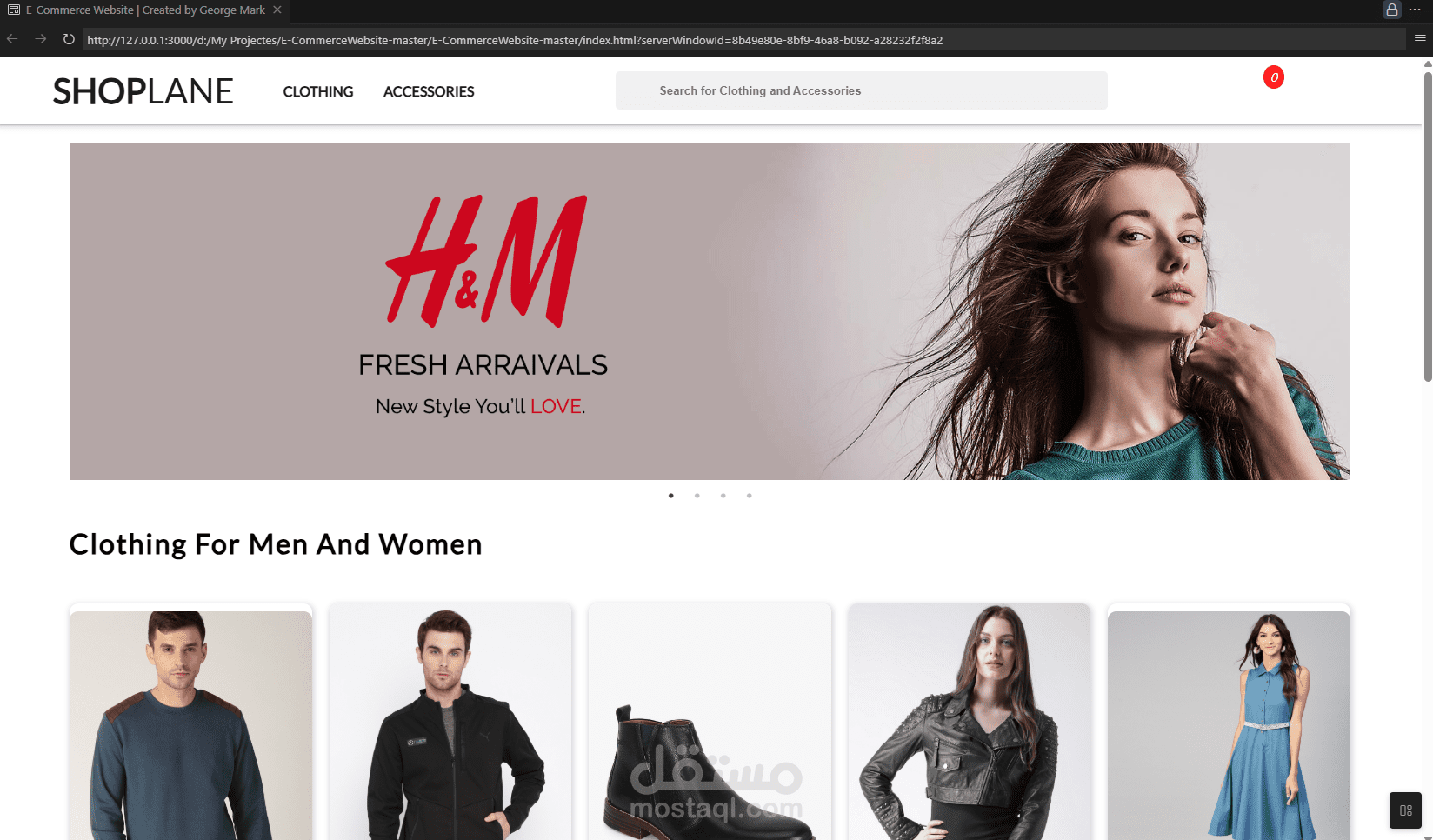 تصميم هيكل موقع بواسطة HTML/CSS