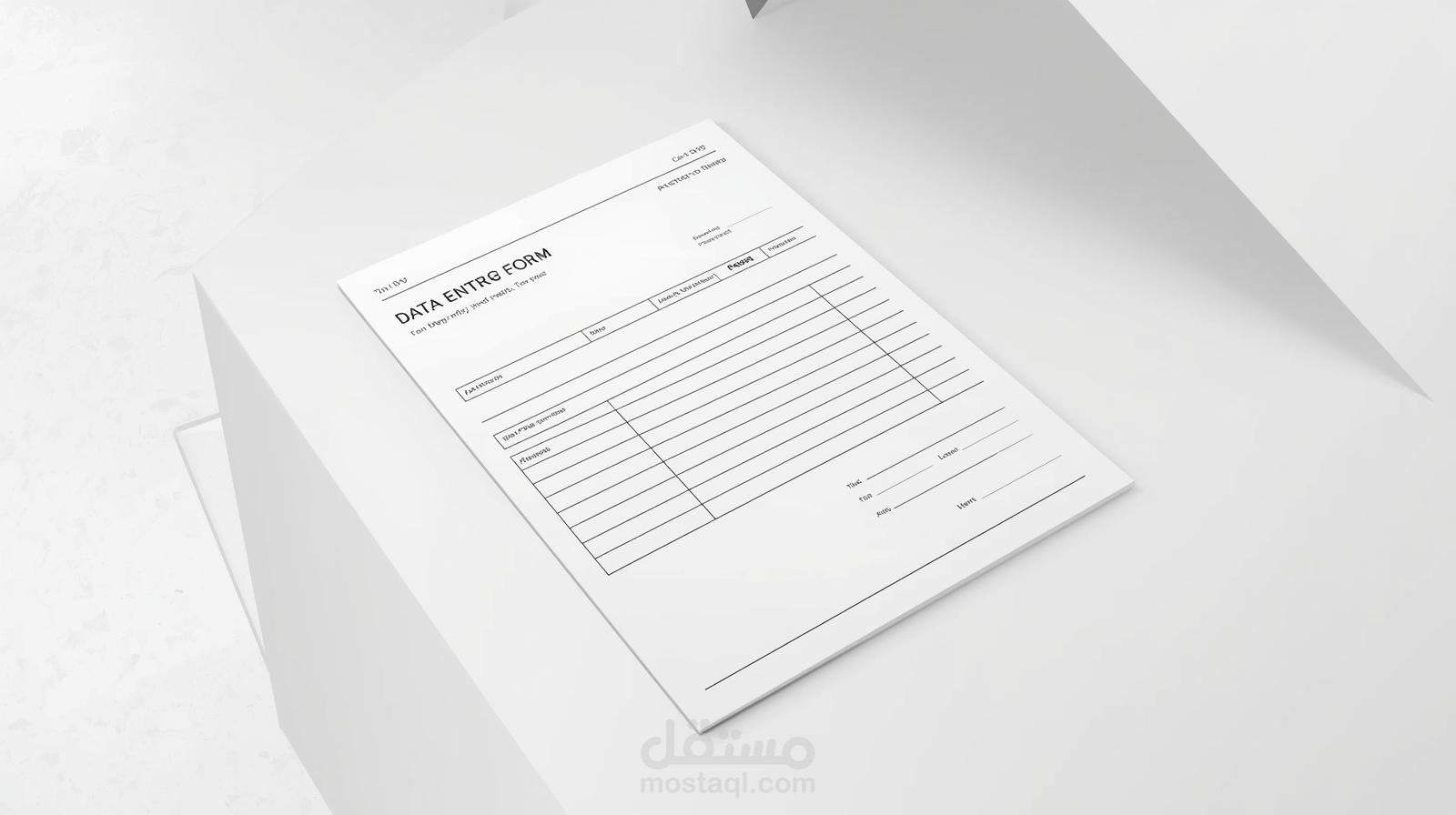 نموذج ادخال بيانات