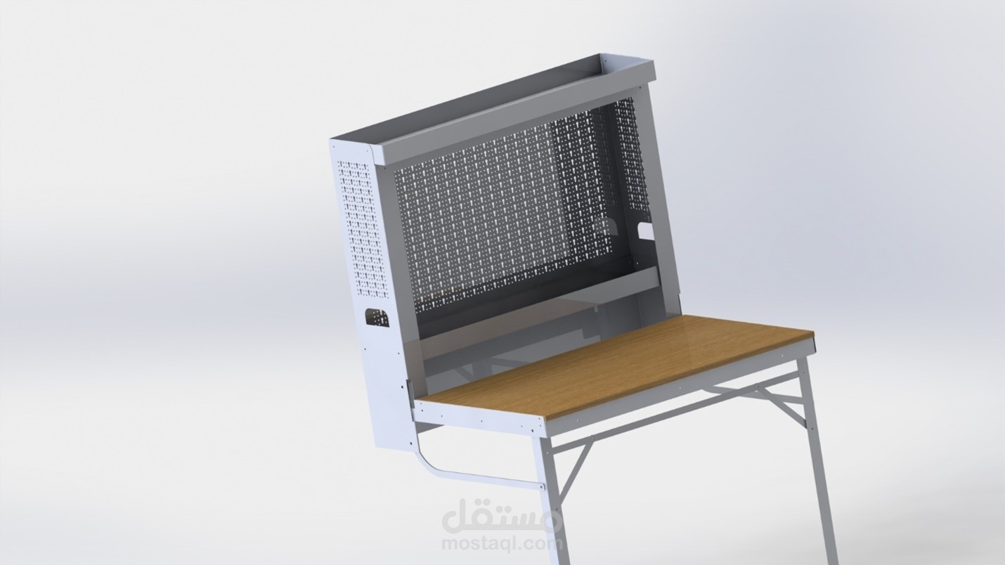 تصميم ثلاثي الأبعاد (3D) لهيكل معدني باستخدام SOLIDWORKS – Sheet Metal & Assembly