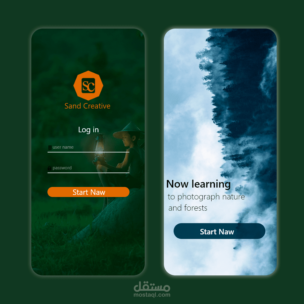 ui design for photographer