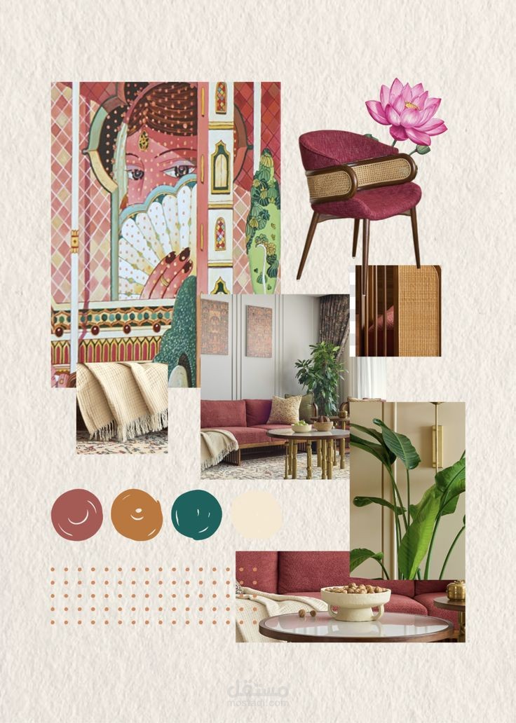 Furniture selection mood board