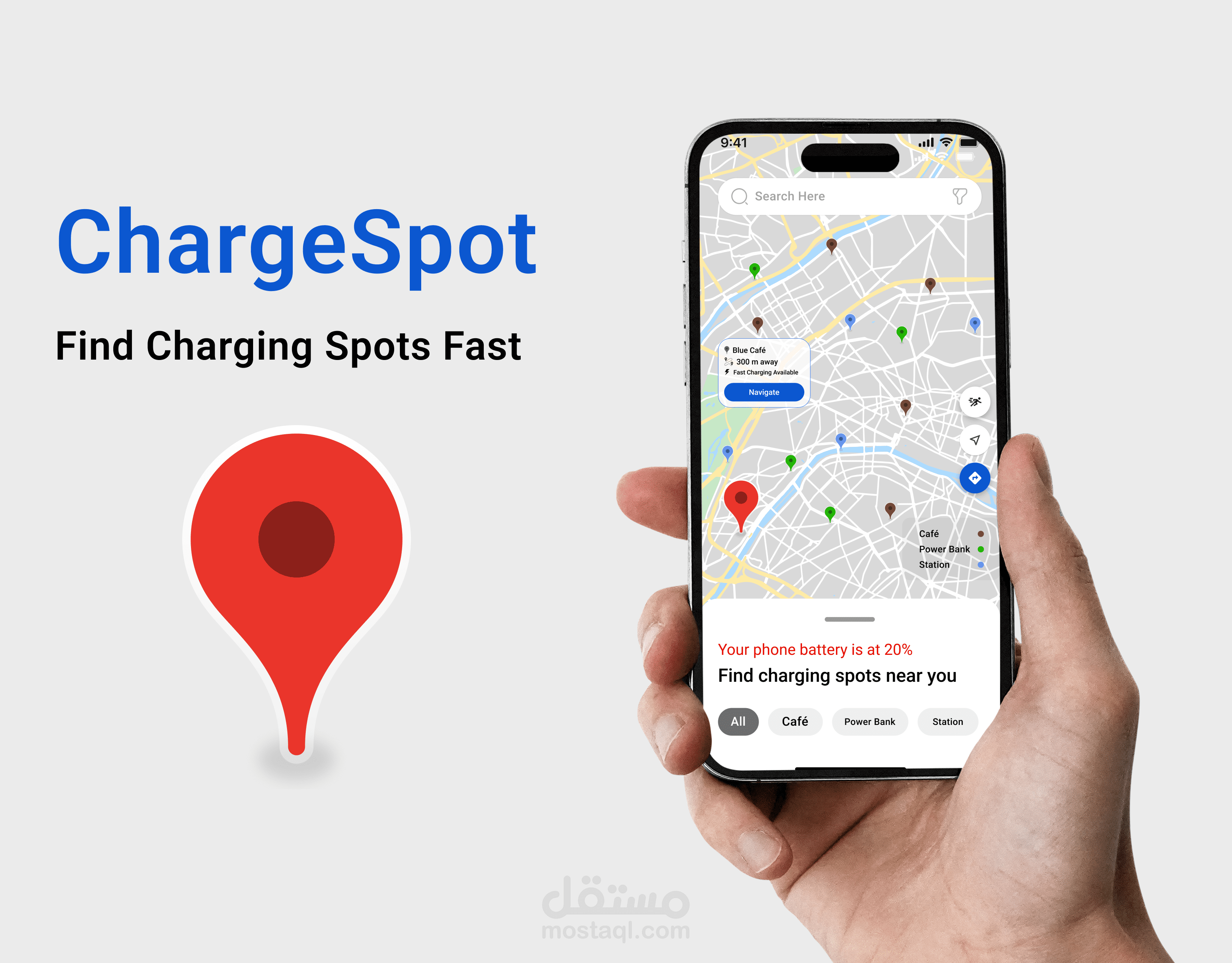 ChargeSpot – App Screens