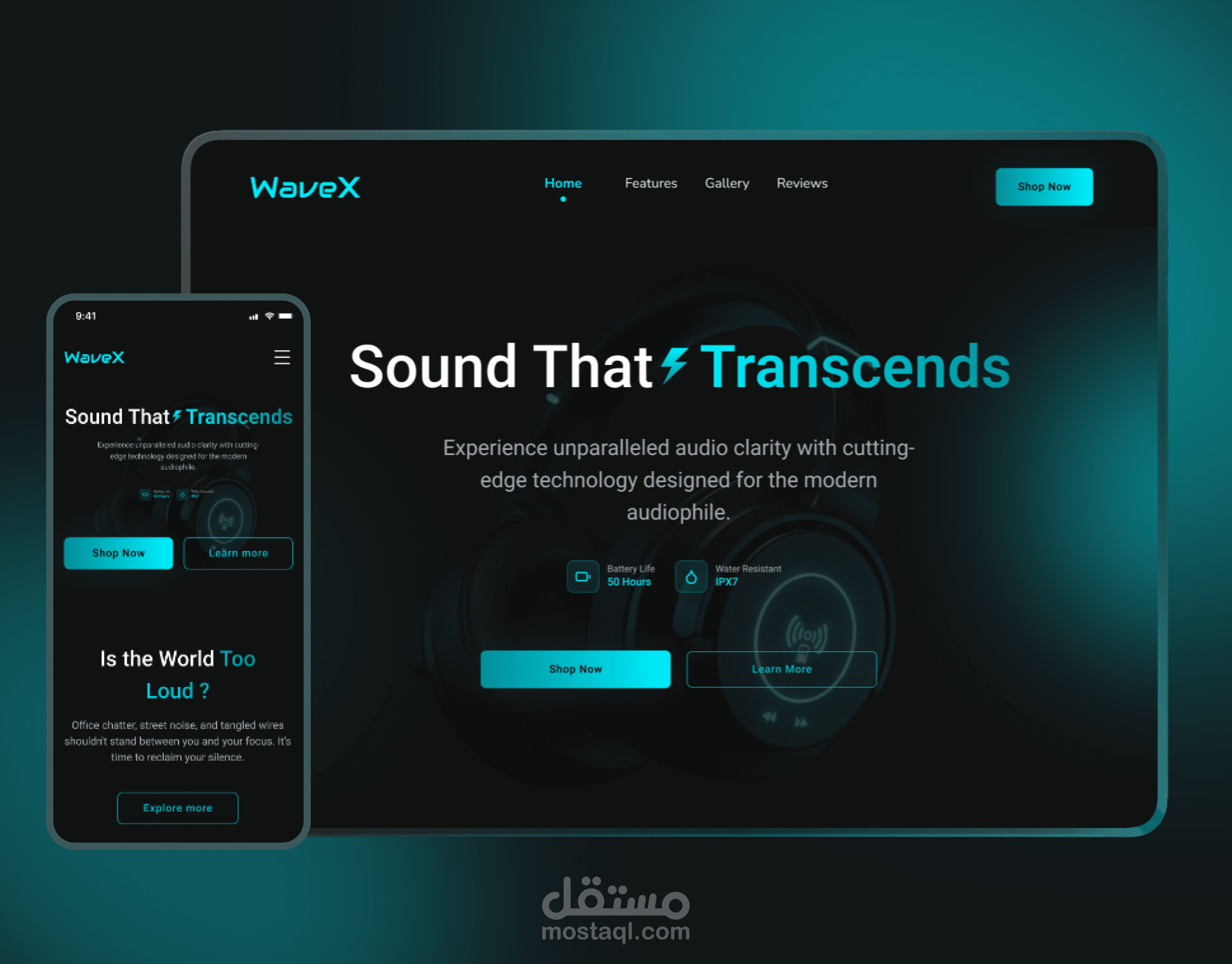 WaveX — Landing Page