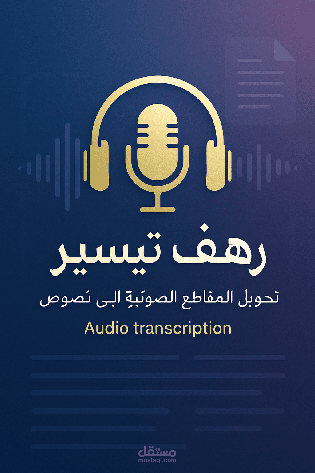 تفريغ صوتي احترافي