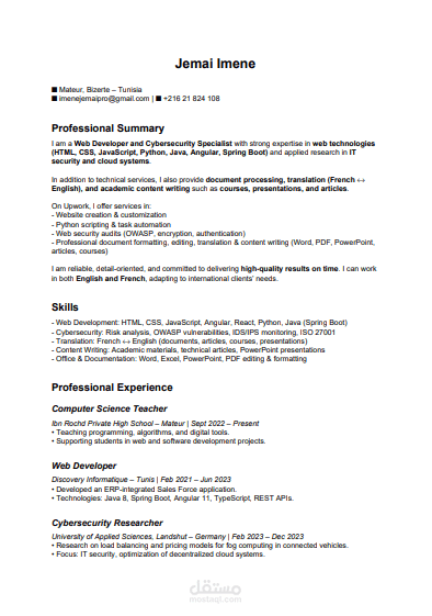 Curriculum Vitae