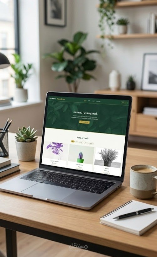 منصة تجارة إلكترونية متكاملة لبيع النباتات ذات الألوان والجينات الفريدة