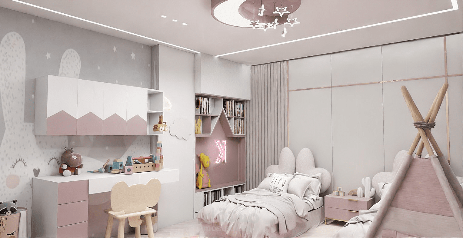 Modern interior design for a kids’ room