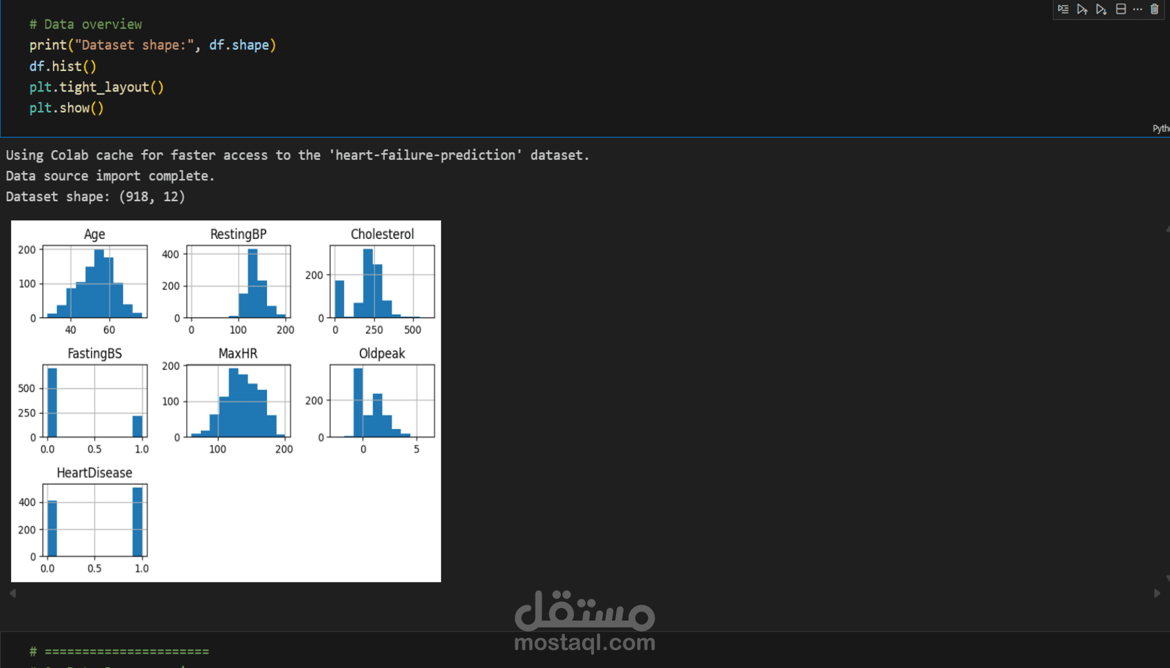 تحليل البيانات وبناء نماذج تعلم الآلة (Machine Learning)