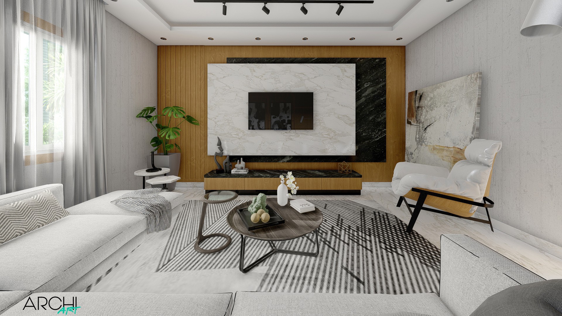 تصميم غرفه معيشه #1