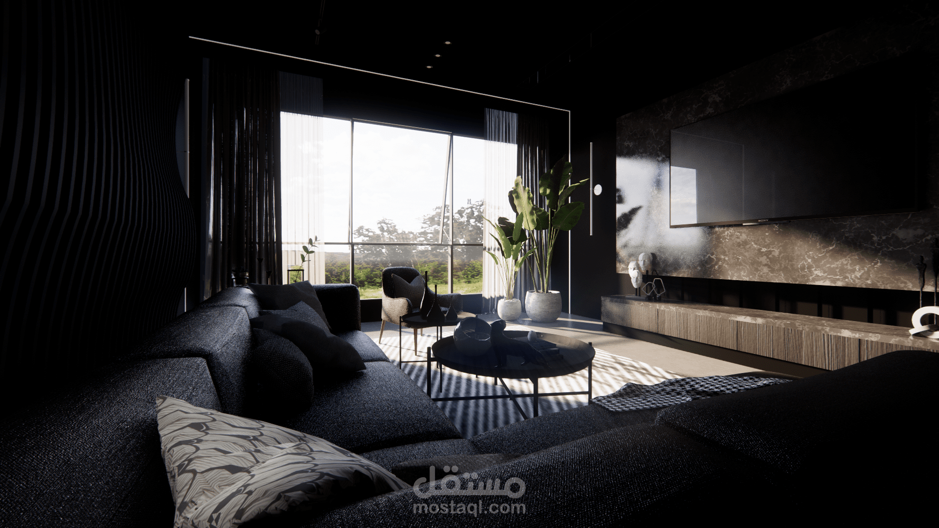 تصميم غرفه معيشه #4