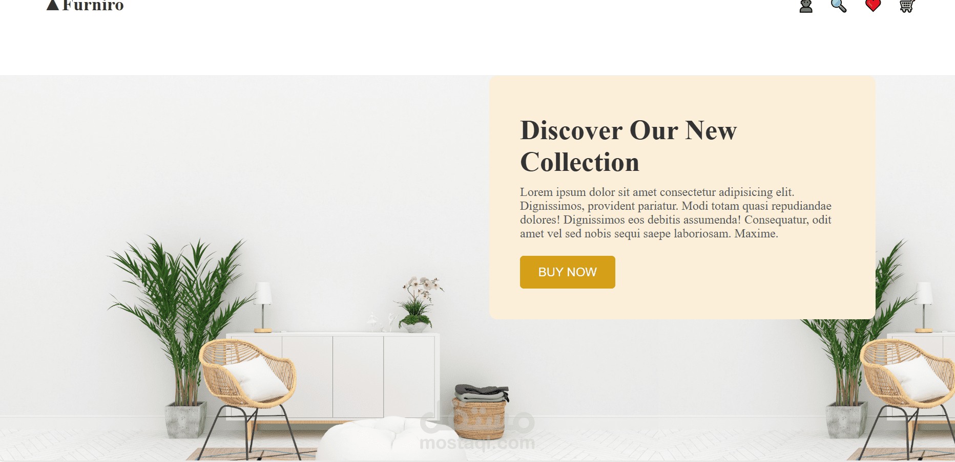 Modern Furniture E-commerce Homepage