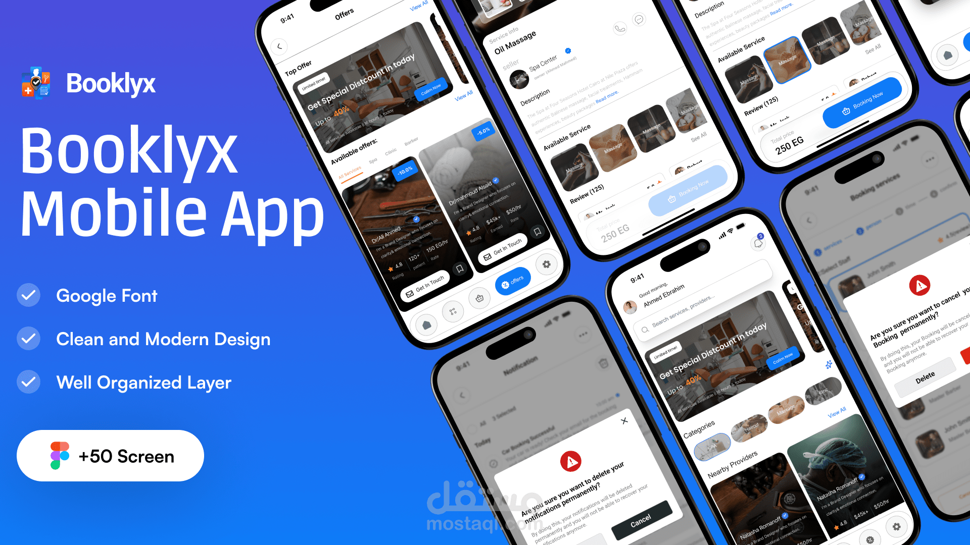 An app that offers appointment booking and services