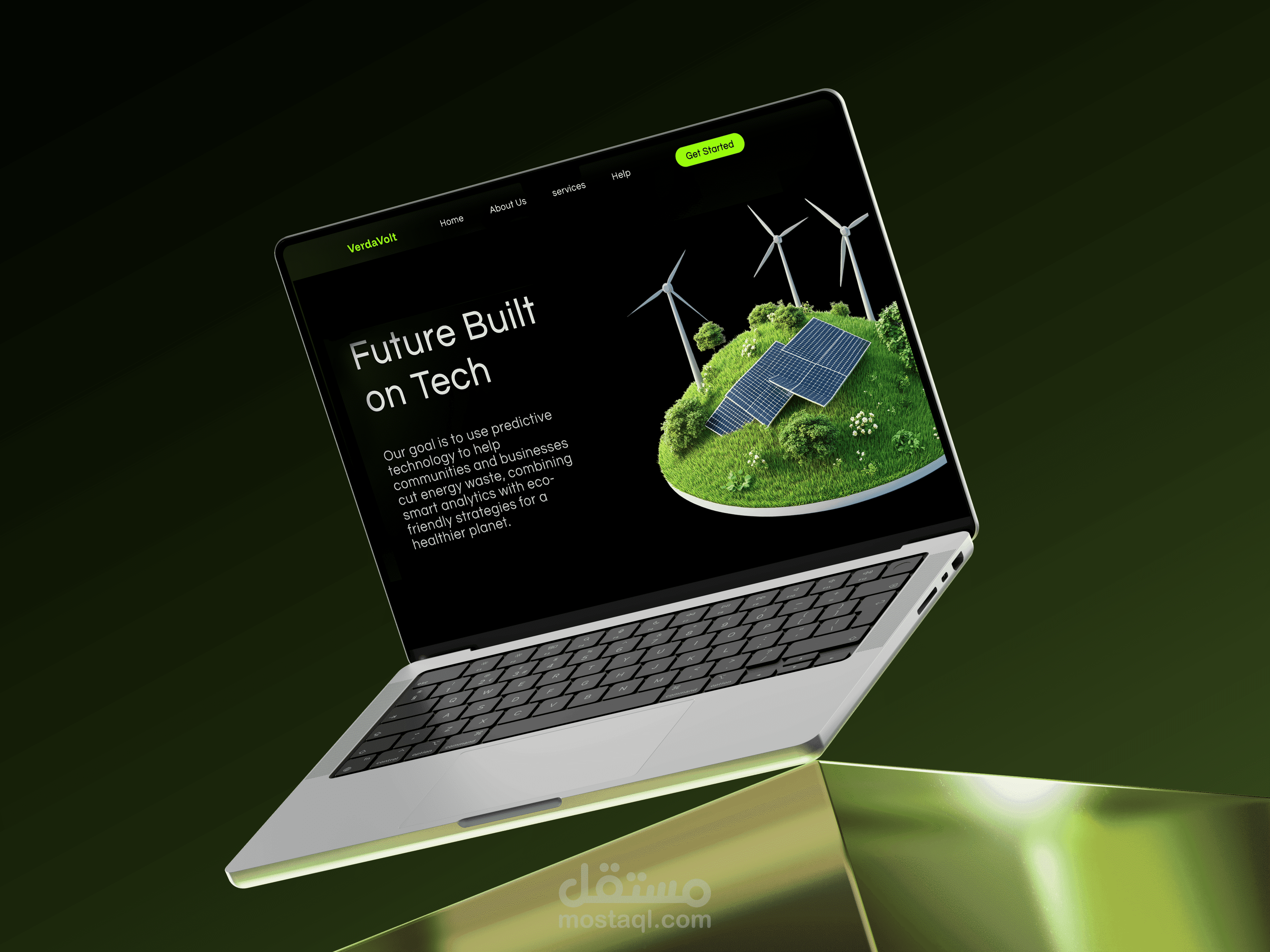 تصميم موقع vedravolt لحلول الطاقة