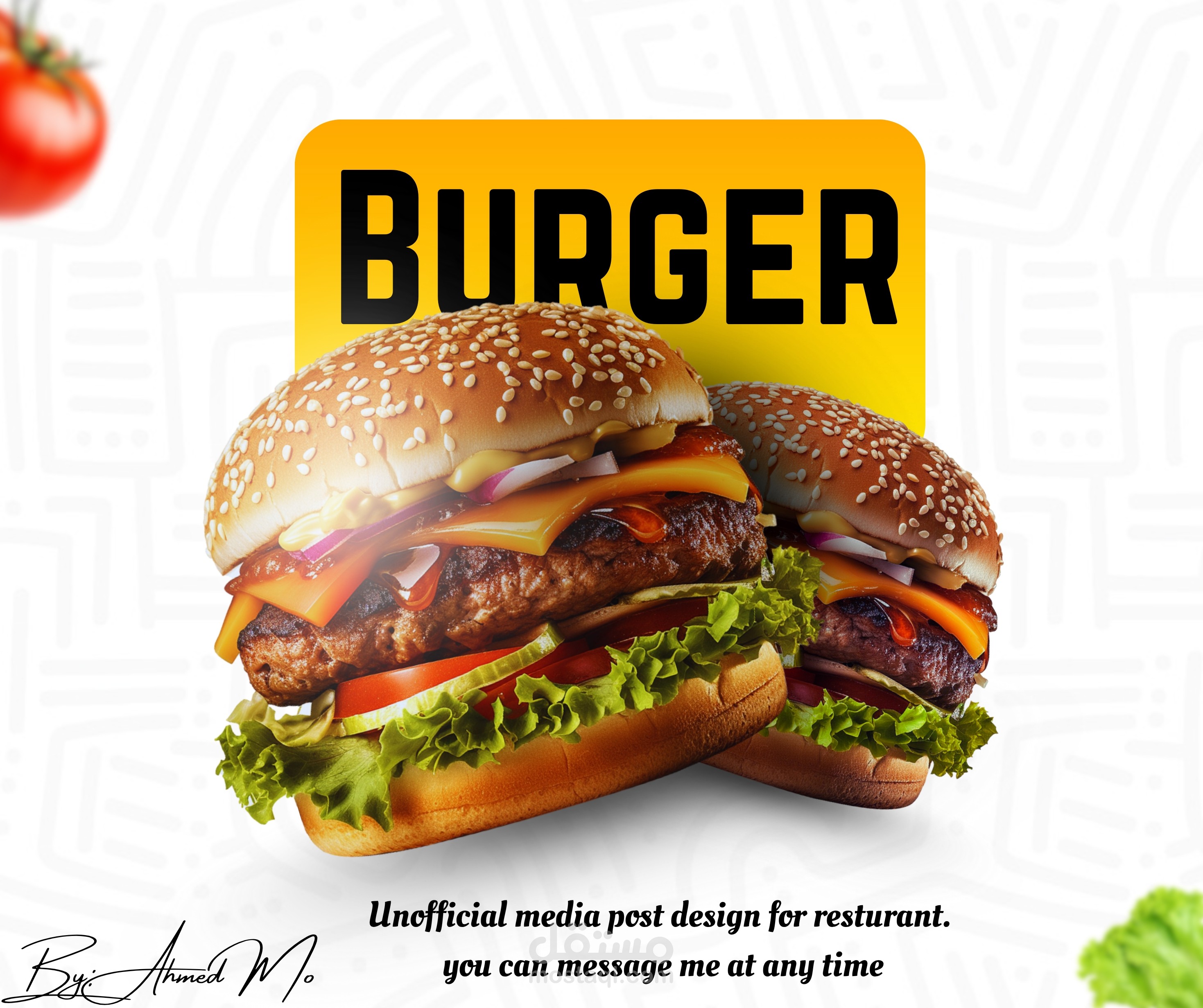 Burger Blast! High-End Food Advertising Design