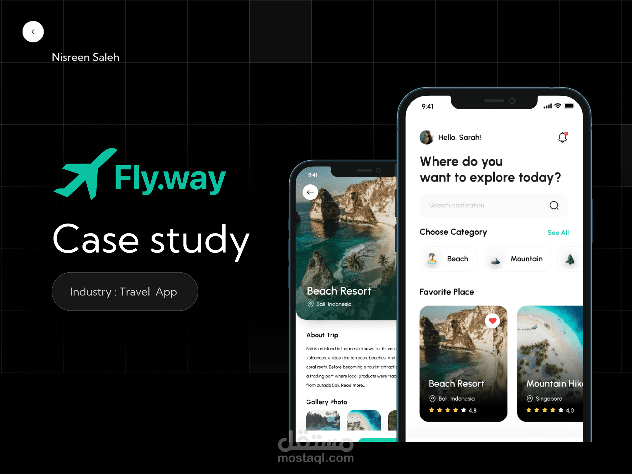 مشروع تطبيق FlyAway لحجز سفر