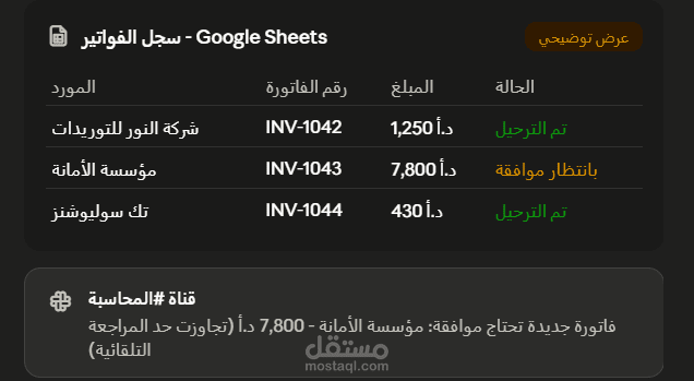 أتمتة معالجة الفواتير والمحاسبة