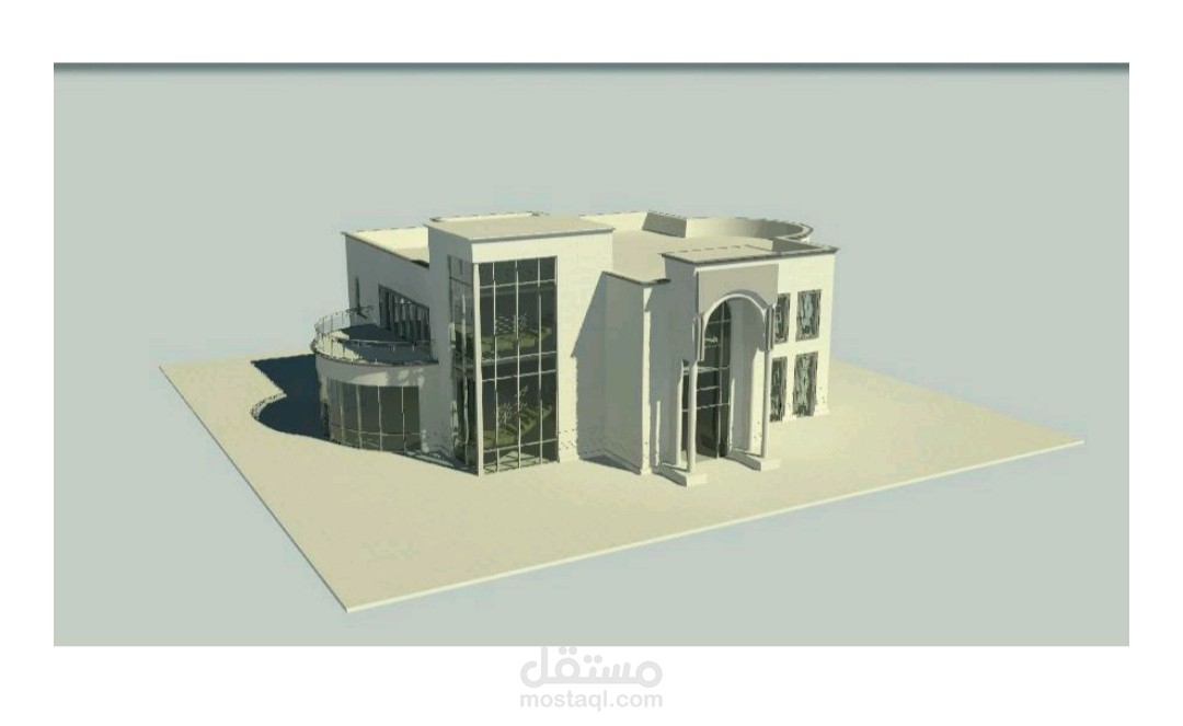 نمذجة معلومات البناء والإظهار المعماري باستخدام Revit