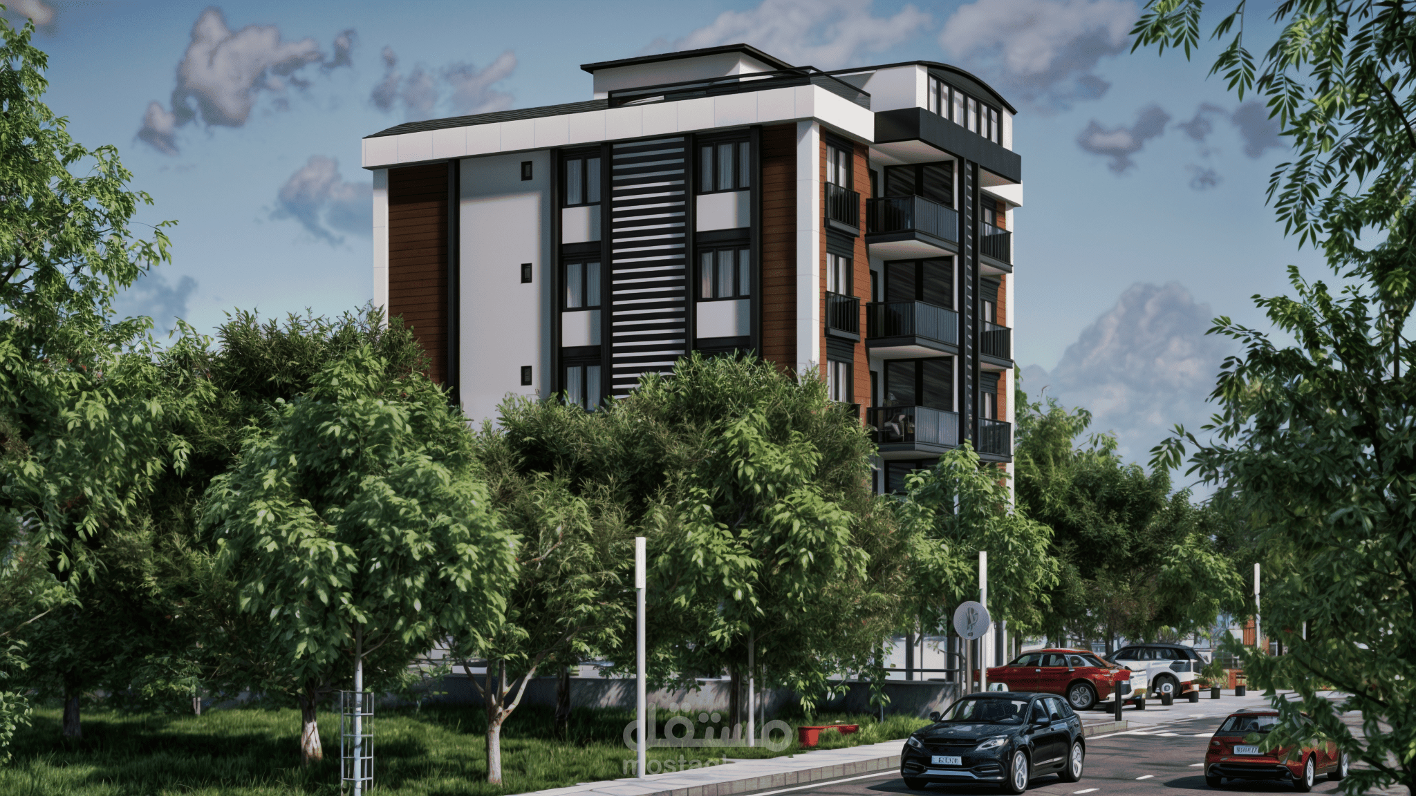 تصميم معماري لمقر إقامة غول | الإدارة والتصور ثلاثي الأبعاد