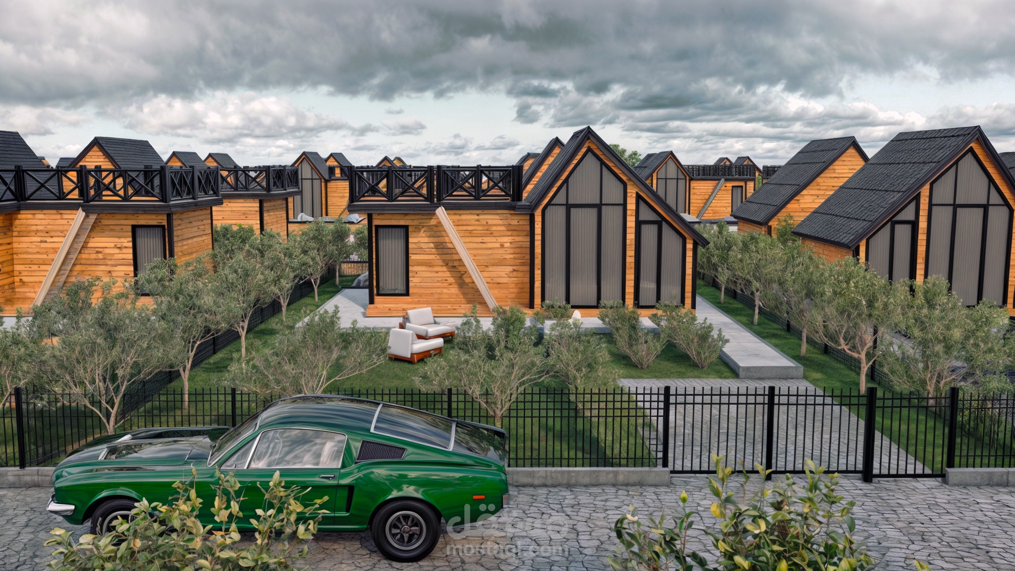 الخطة الرئيسية لقرية المنازل الصغيرة | الهندسة المعمارية وتصميم المناظر الطبيعية