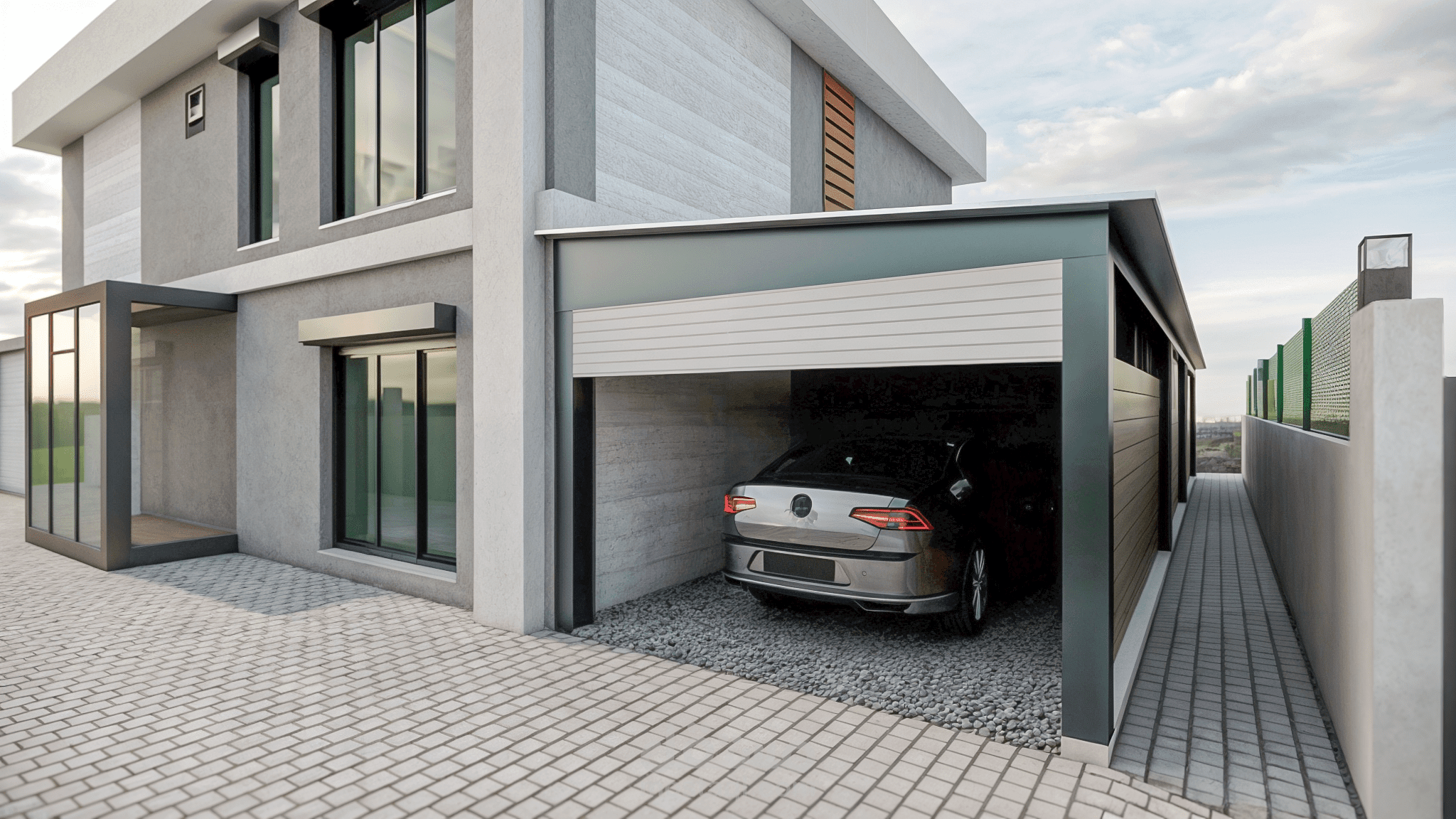 تصميم هندسي وداخلي للمرائب | تصميم مساحات التخزين والحدائق