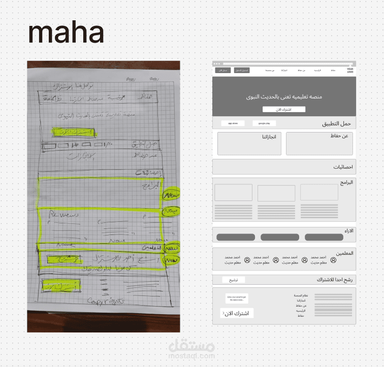 sketching and wireframing